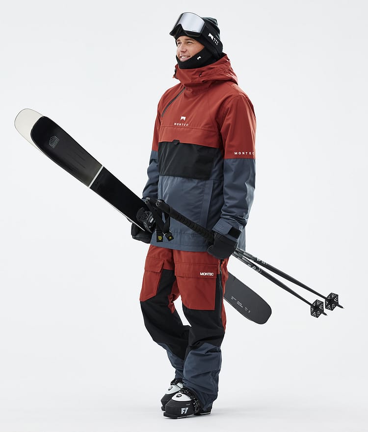 Montec Dune Ski jas Heren Rust/Black/Metal Blue, Afbeelding 3 van 9