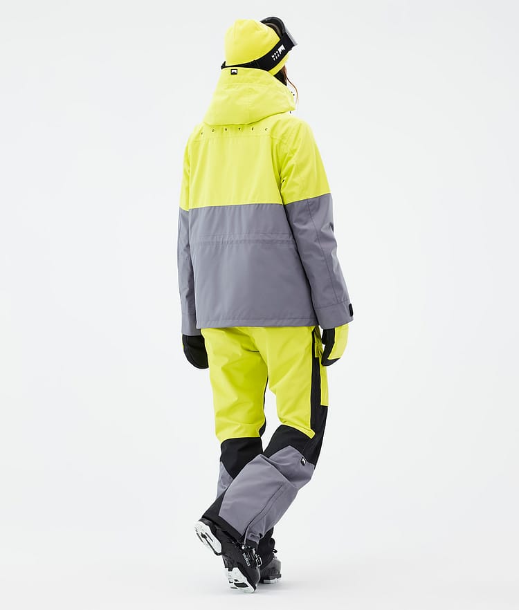 Montec Doom W Veste de Ski Femme Bright Yellow/Black/Light Pearl, Image 5 sur 11