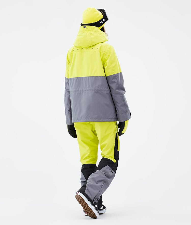 Montec Doom W Snowboard jas Dames Bright Yellow/Black/Light Pearl Renewed, Afbeelding 5 van 11