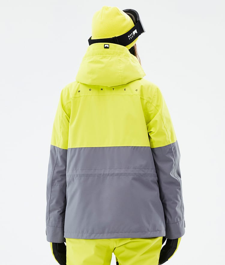 Montec Doom W Snowboard jas Dames Bright Yellow/Black/Light Pearl Renewed, Afbeelding 7 van 11