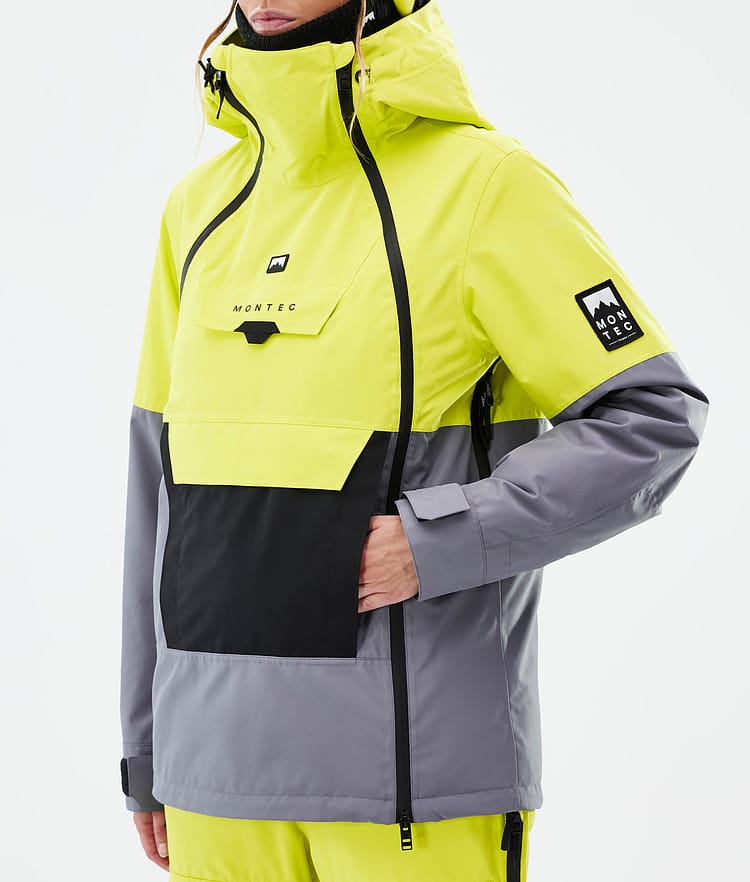 Montec Doom W Ski Jacket Women Bright Yellow/Black/Light Pearl