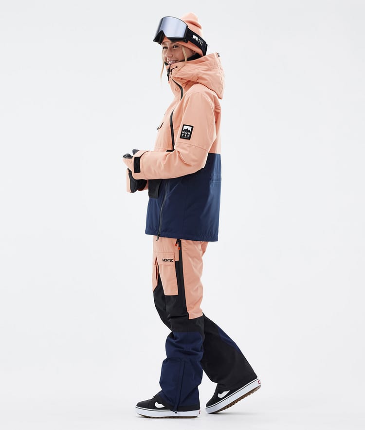 Montec Doom W Kurtka Snowboardowa Kobiety Faded Peach/Black/Dark Blue, Zdjęcie 4 z 11