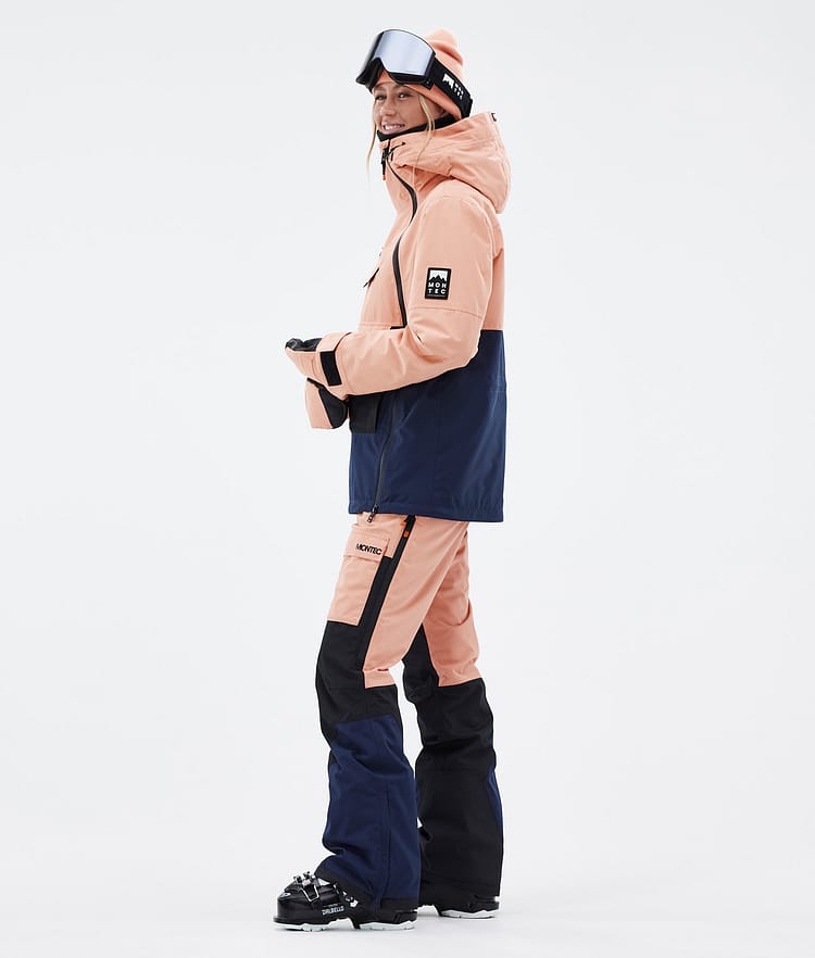 Montec Doom W Ski jas Dames Faded Peach/Black/Dark Blue, Afbeelding 4 van 11