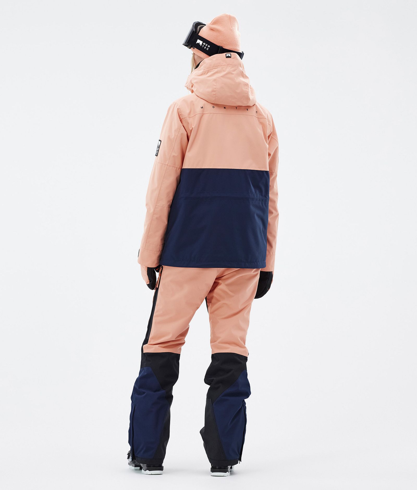 Montec Doom W Veste de Ski Femme Faded Peach/Black/Dark Blue, Image 5 sur 11