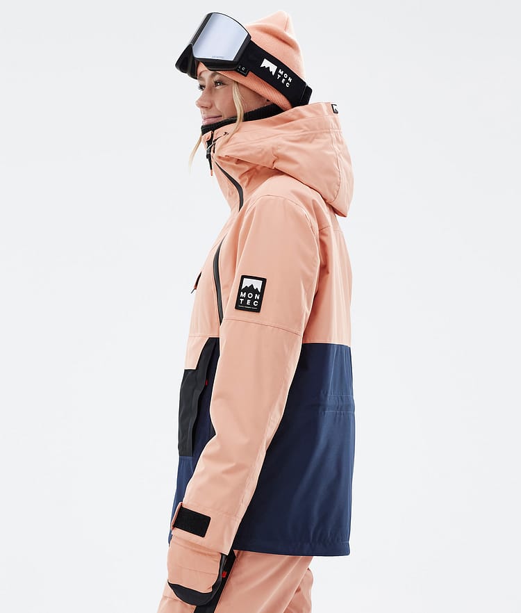 Montec Doom W Ski jas Dames Faded Peach/Black/Dark Blue, Afbeelding 6 van 11