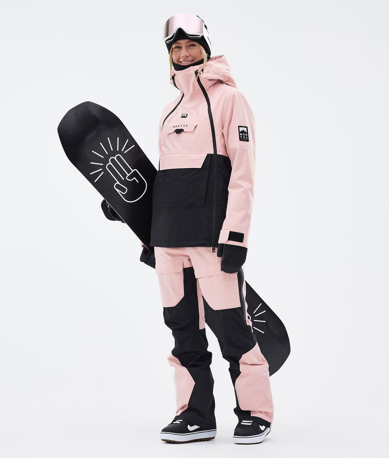 Montec Doom W Veste Snowboard Femme Soft Pink/Black Renewed