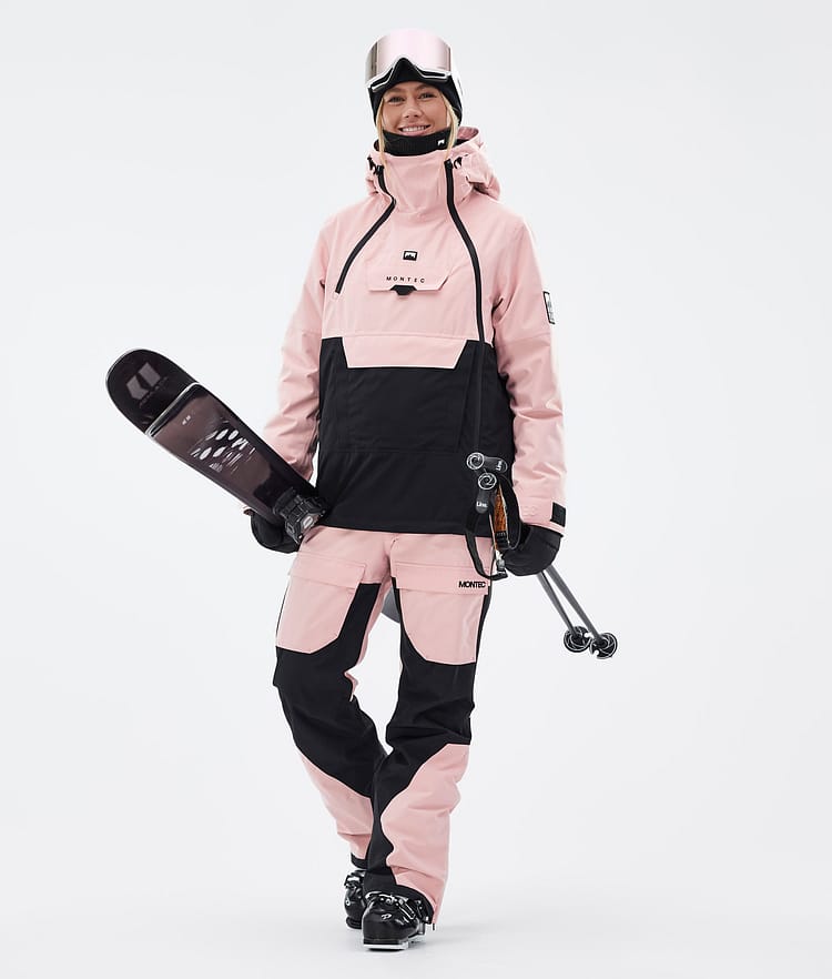 Montec Doom W Veste de Ski Femme Soft Pink/Black, Image 3 sur 11