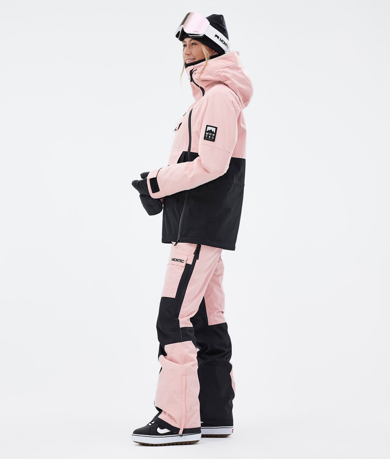 Montec Doom W Snowboardjakke Dame Soft Pink/Black Renewed, Billede 4 af 11
