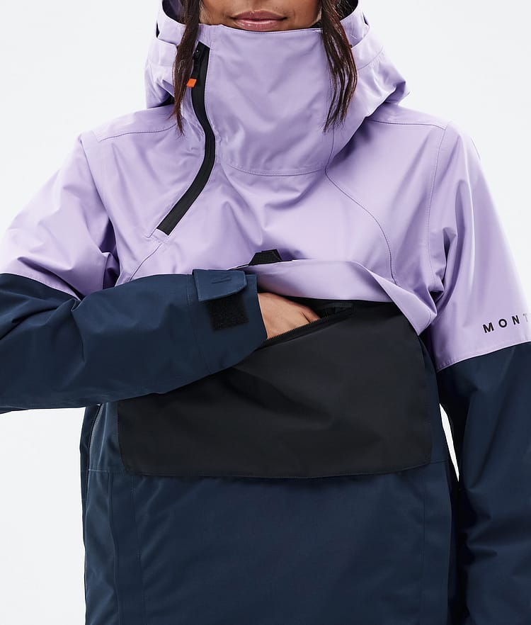 Montec Dune W Snowboard jas Dames Faded Violet/Black/Dark Blue, Afbeelding 8 van 8