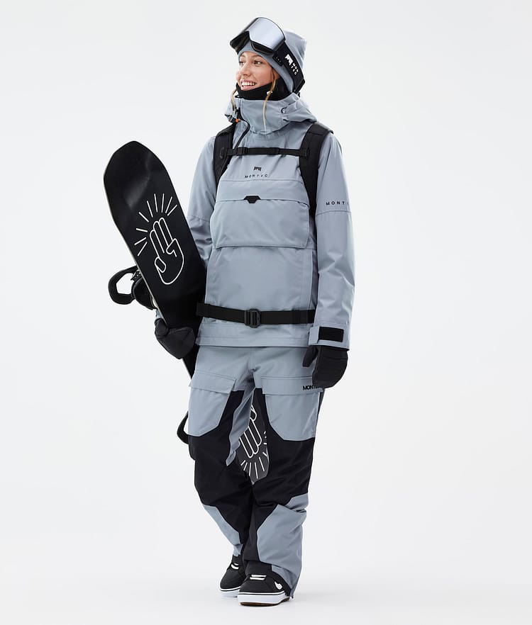 Montec Dune W Snowboard Jacket Women Soft Blue, Image 3 of 9