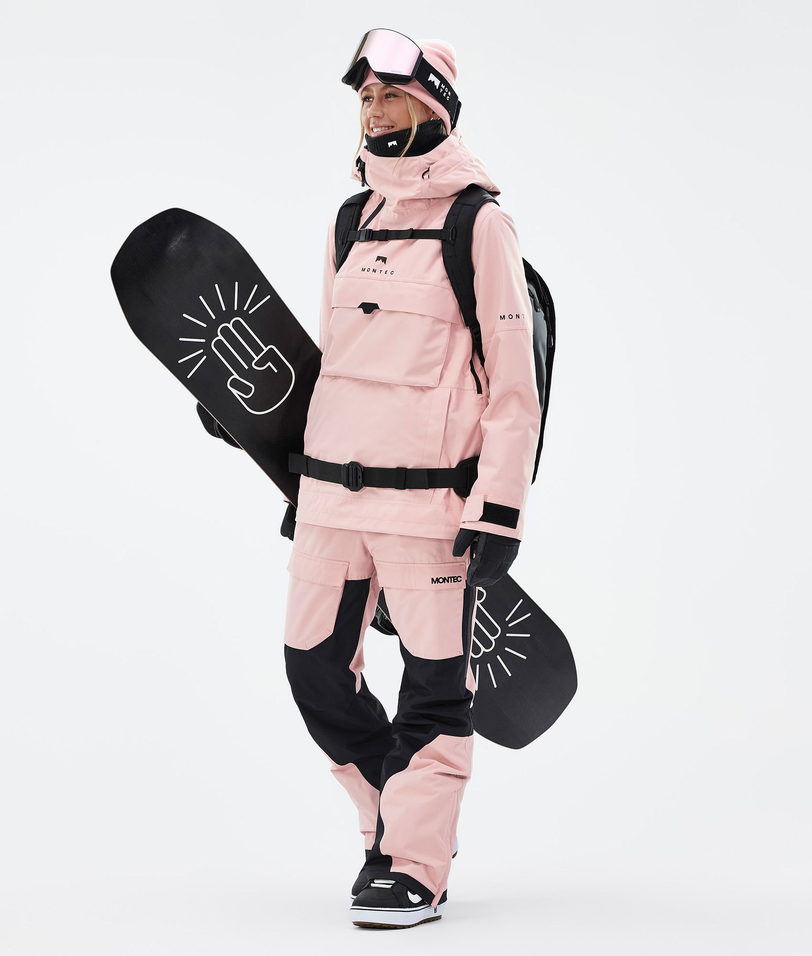 Montec Dune W Veste Snowboard Femme Soft Pink, Image 3 sur 9