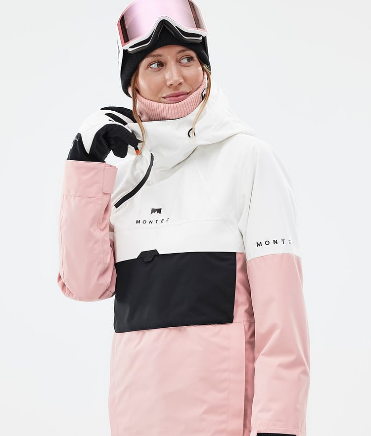 Montec Dune W Snowboard jas Dames Old White/Black/Soft Pink, Afbeelding 2 van 9