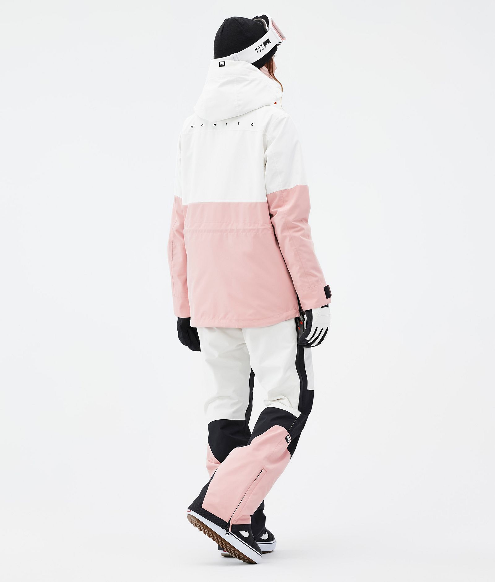 Montec Dune W Kurtka Snowboardowa Kobiety Old White/Black/Soft Pink Renewed, Zdjęcie 5 z 9