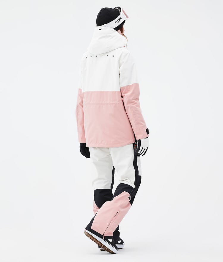 Montec Dune W Snowboard jas Dames Old White/Black/Soft Pink Renewed, Afbeelding 5 van 9