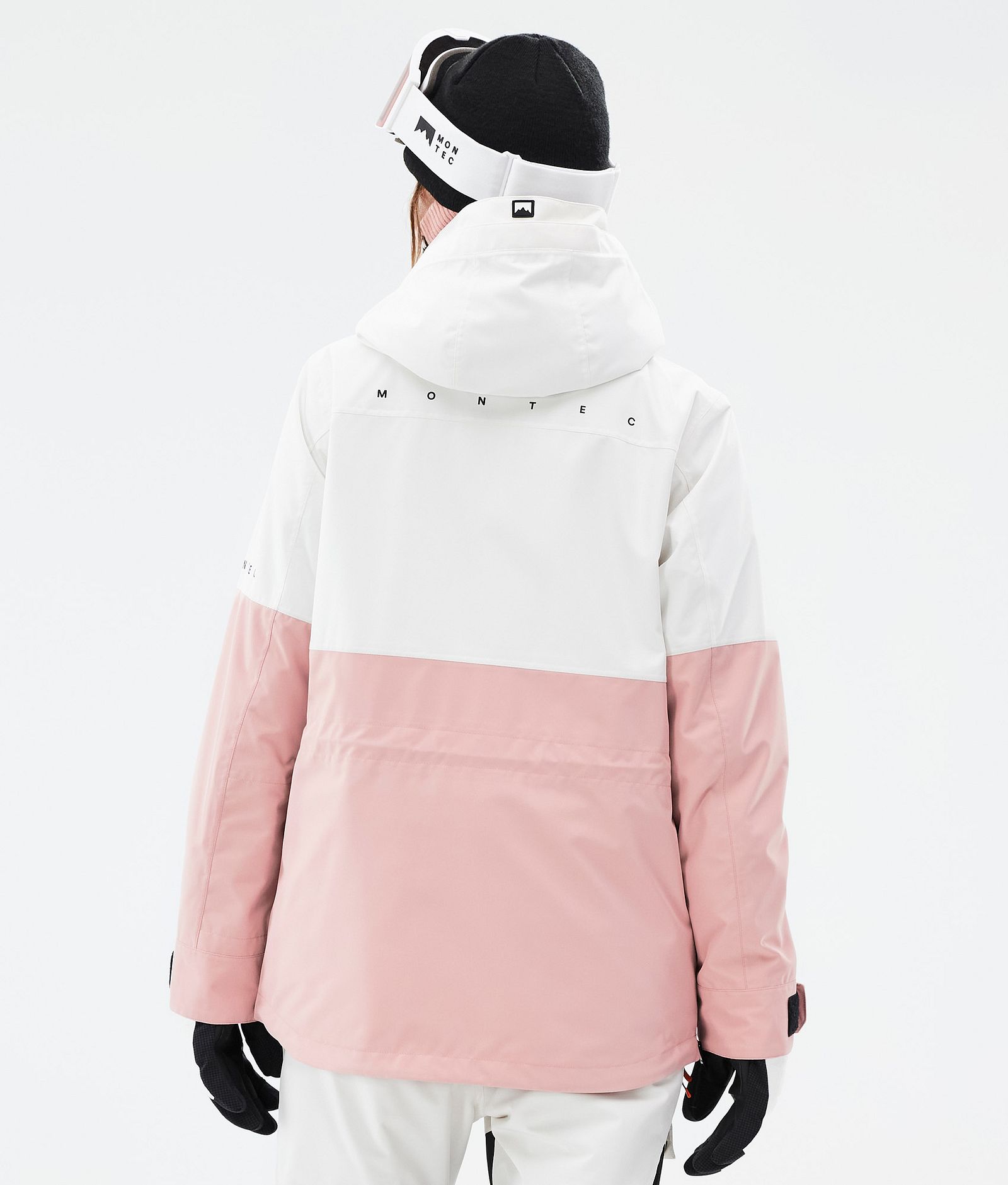 Montec Dune W Veste de Ski Femme Old White/Black/Soft Pink, Image 7 sur 9