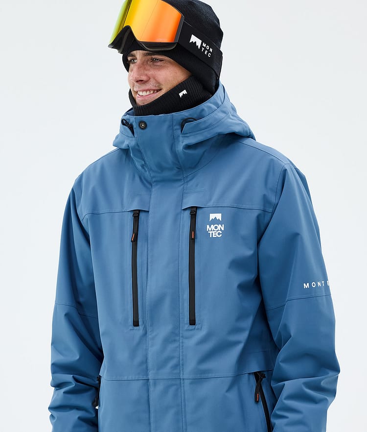 Montec Fawk Snowboard Jacket Men Blue Steel Renewed, Image 4 of 10