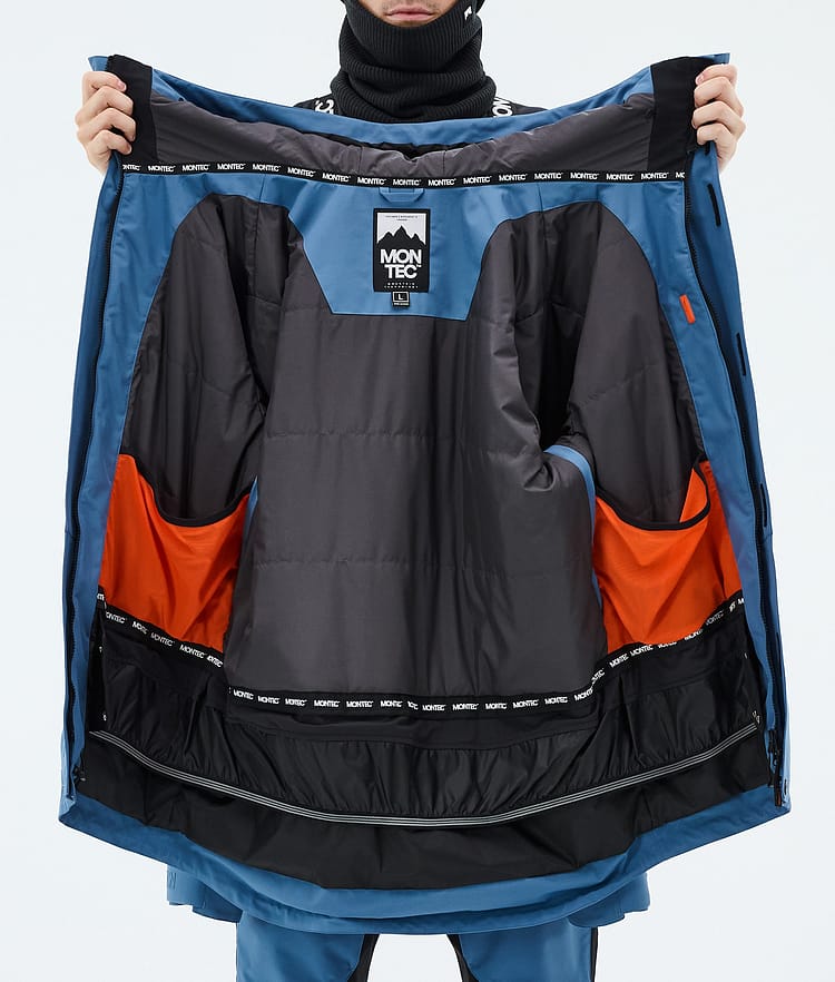 Montec Fawk Snowboard Jacket Men Blue Steel Renewed, Image 9 of 10
