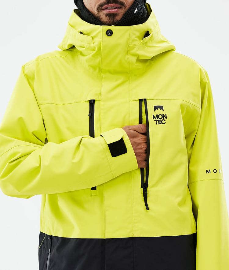Montec Fawk Ski Jacket Men Bright Yellow/Black, Image 9 of 10