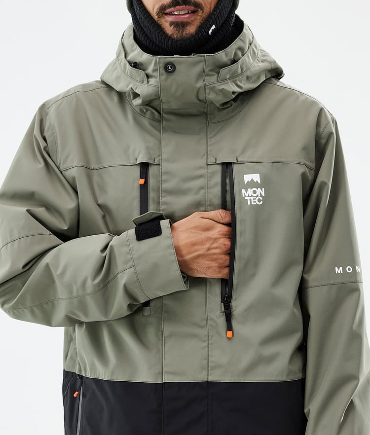 Montec Fawk Snowboard Jacket Men Greenish/Black, Image 9 of 10