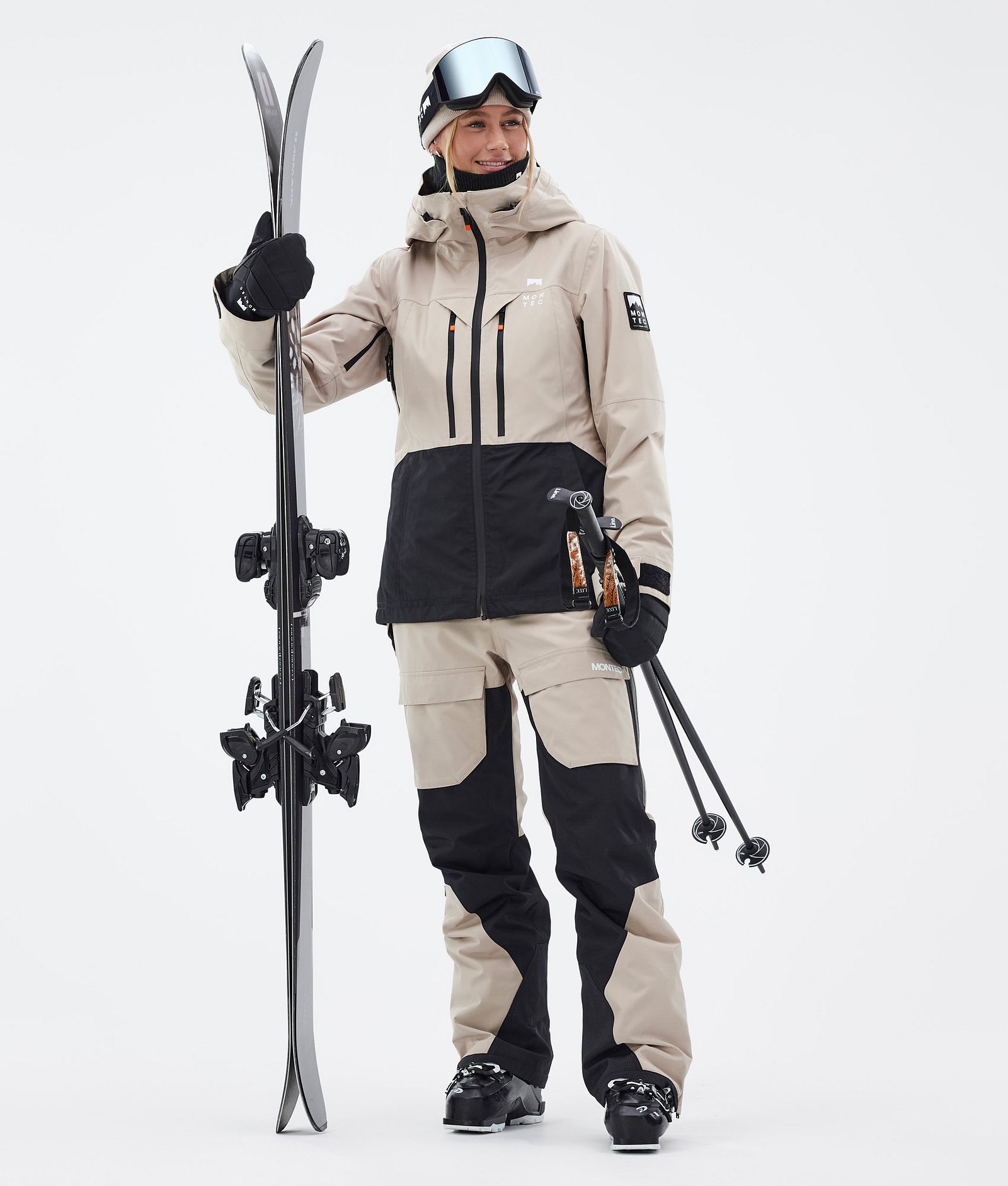 Montec Moss W Ski Jacket Women Sand/Black, Image 3 of 10