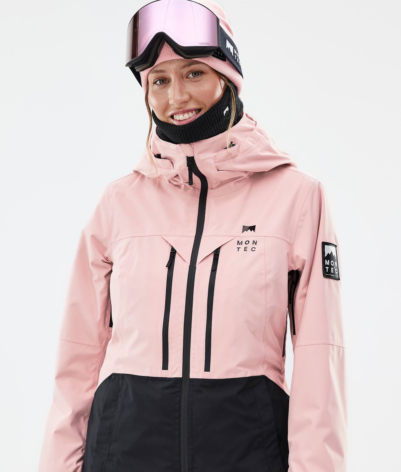 Montec Moss W Ski jas Dames Soft Pink/Black