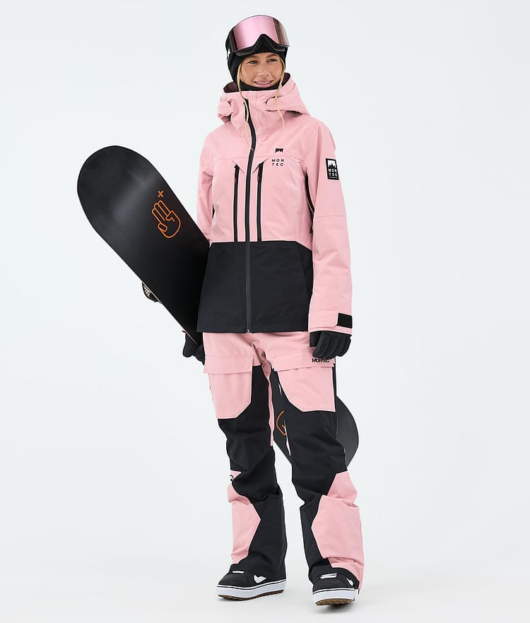 Montec Moss W Veste Snowboard Femme Soft Pink/Black, Image 2 of 9
