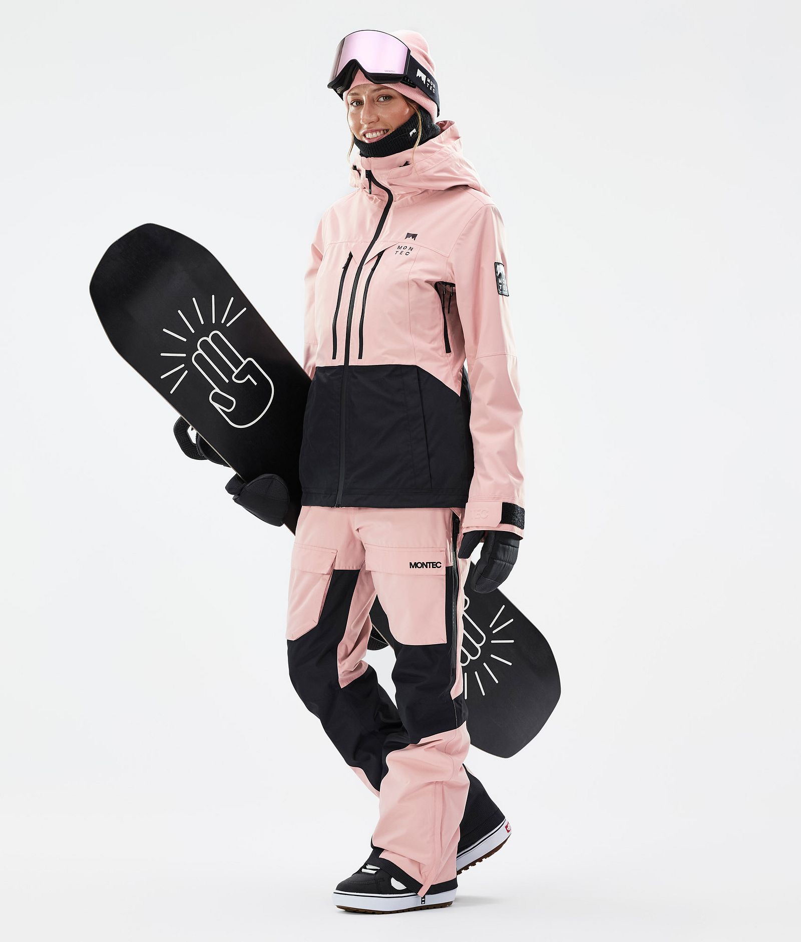 Montec Moss W Kurtka Snowboardowa Kobiety Soft Pink/Black, Zdjęcie 3 z 10