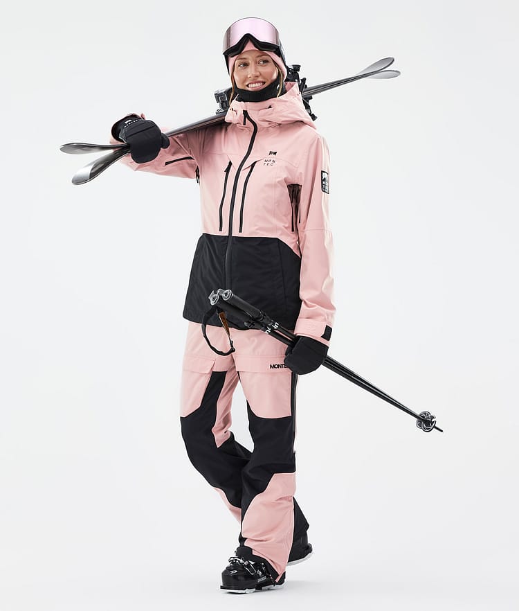 Montec Moss W Ski jas Dames Soft Pink/Black, Afbeelding 3 van 10