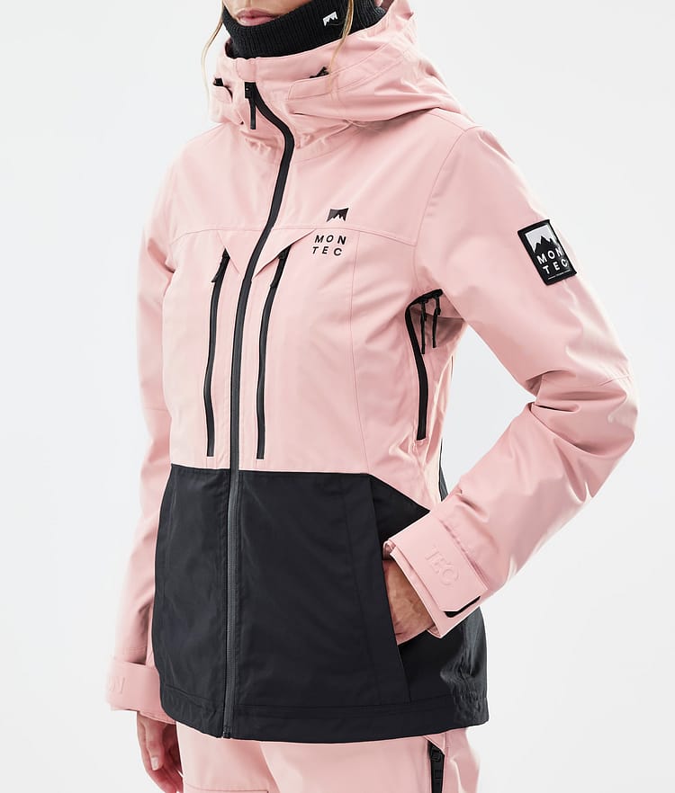Montec Moss W Veste Snowboard Femme Soft Pink/Black, Image 8 sur 10
