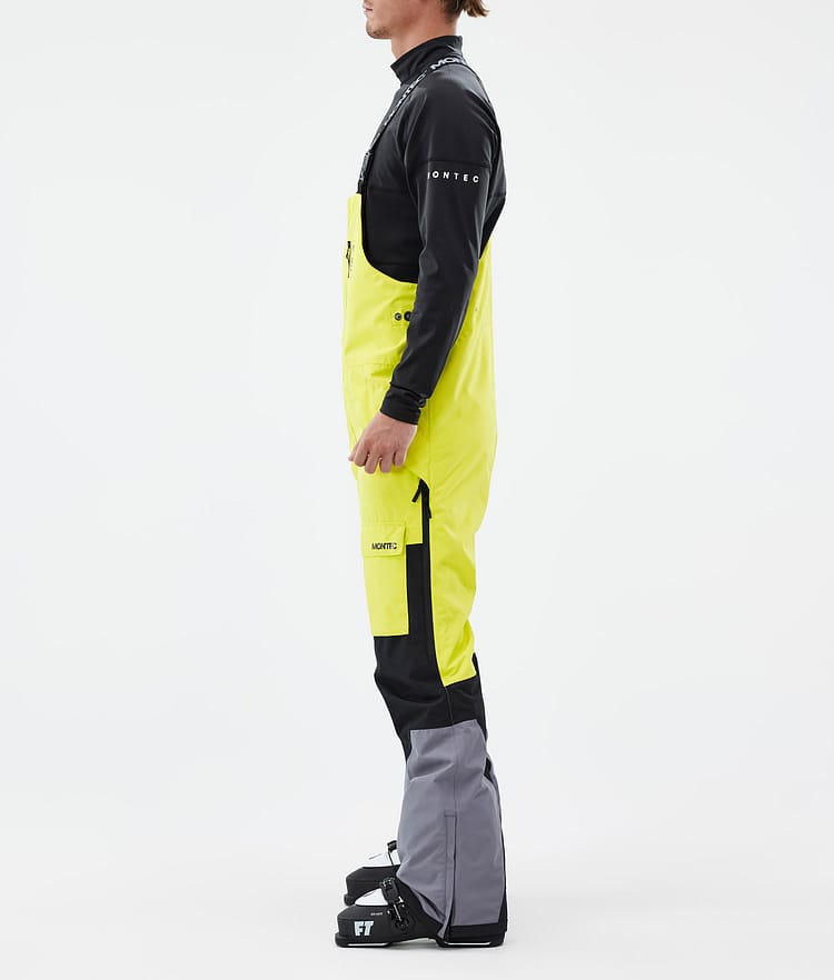 Montec Fawk Skibroek Heren Bright Yellow/Black/Light Pearl, Afbeelding 3 van 7
