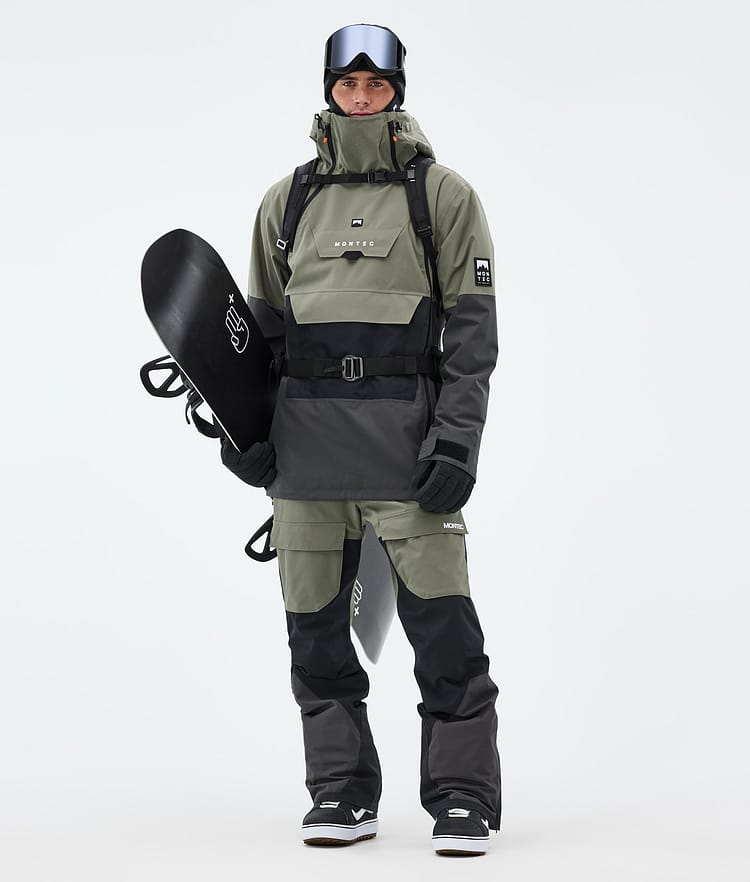 Montec Fawk Pantalon de Snowboard Homme Greenish/Black/Phantom, Image 2 sur 7