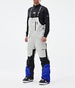 Montec Fawk Spodnie Snowboardowe Mężczyźni Light Grey/Black/Cobalt Blue