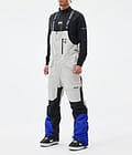 Montec Fawk Pantalon de Snowboard Homme Light Grey/Black/Cobalt Blue, Image 1 sur 7