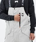 Montec Fawk Pantalon de Snowboard Homme Light Grey/Black/Cobalt Blue, Image 6 sur 7
