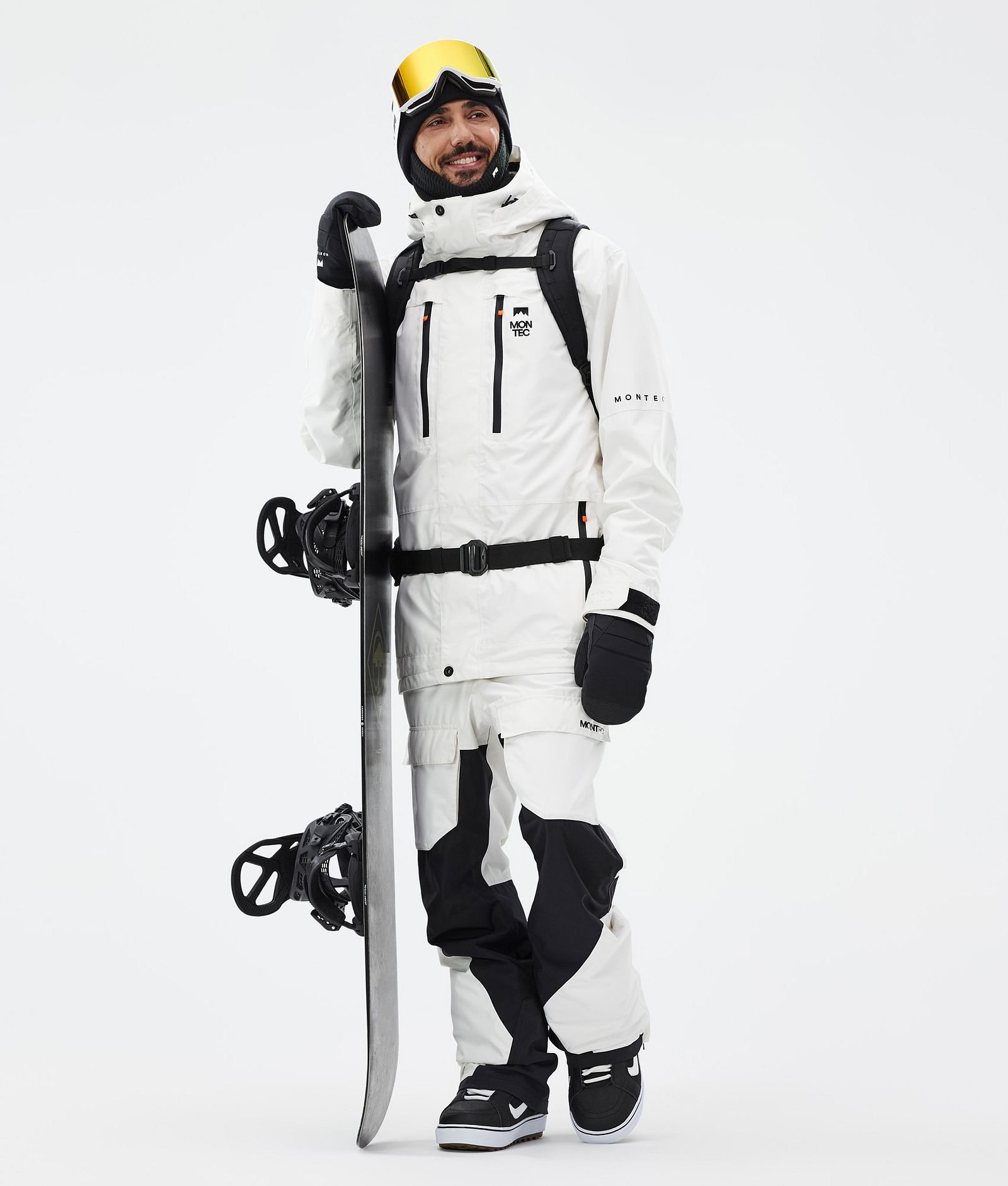 Montec Fawk Pantaloni Snowboard Uomo Old White/Black, Immagine 2 di 7