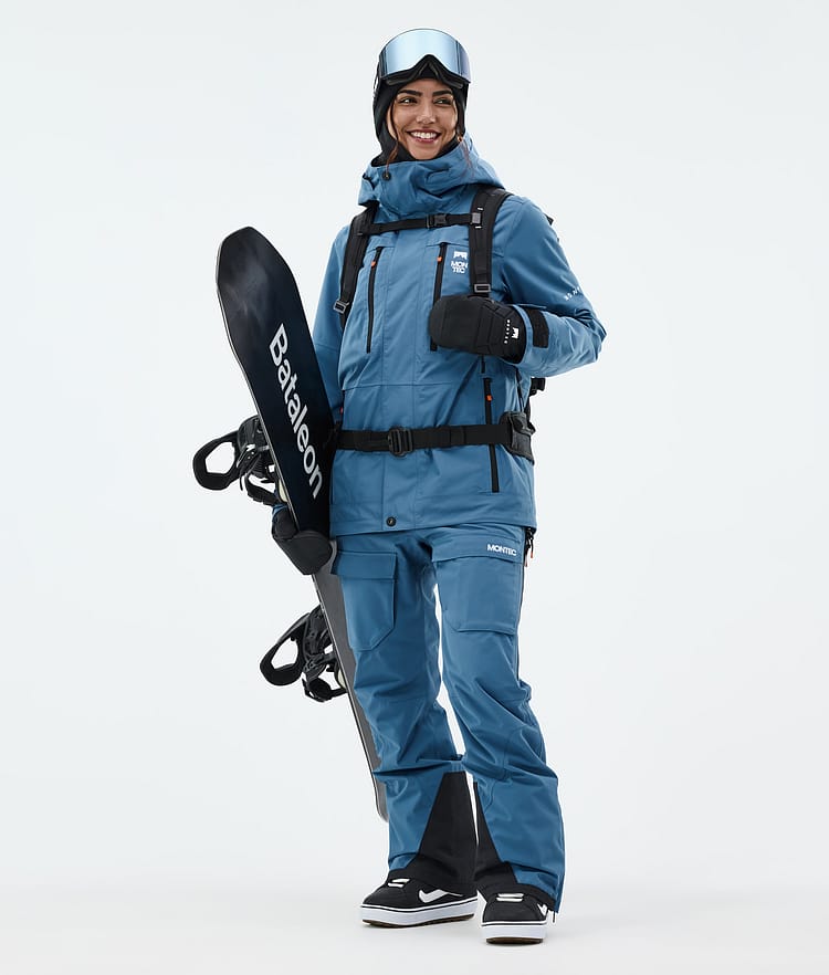 Montec Fawk W Spodnie Snowboardowe Kobiety Blue Steel Renewed, Zdjęcie 3 z 8