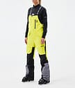 Montec Fawk W Pantalon de Ski Femme Bright Yellow/Black/Light Pearl