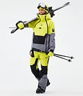 Montec Fawk W Pantalon de Ski Femme Bright Yellow/Black/Light Pearl, Image 2 sur 7