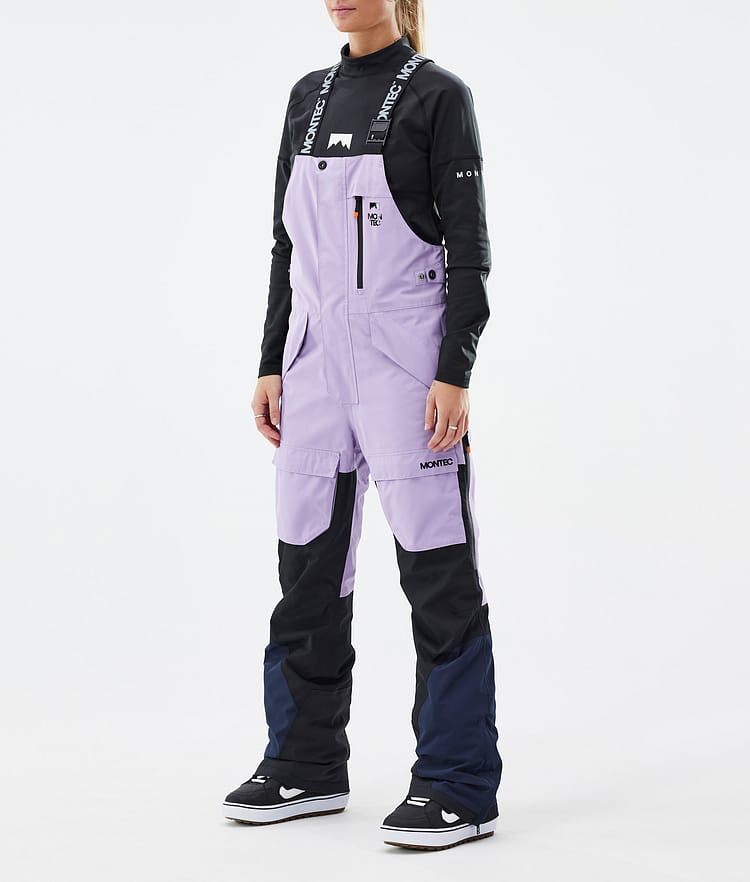 Montec Fawk W Snowboard Broek Dames Faded Violet/Black/Dark Blue, Afbeelding 1 van 7