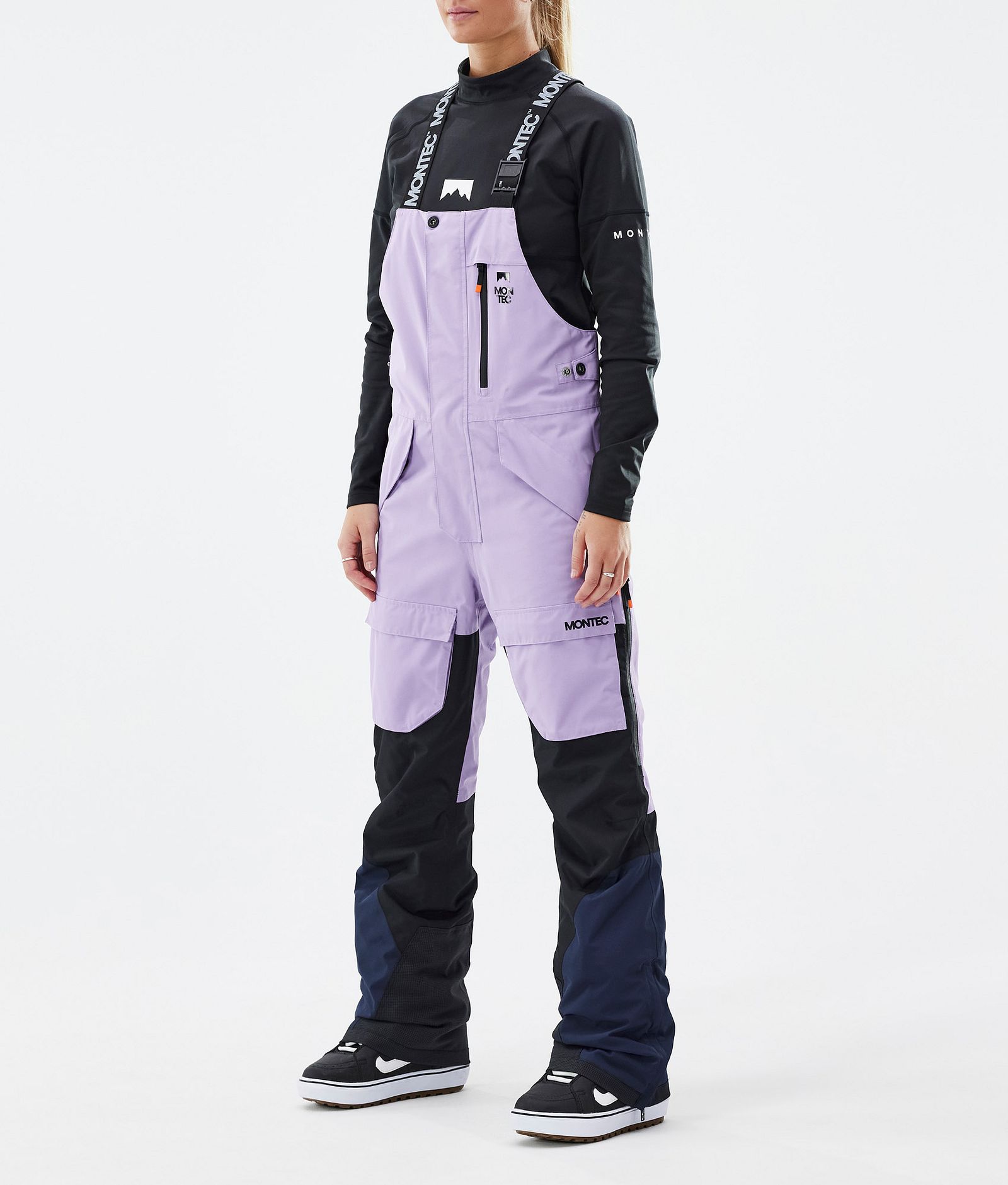 Montec Fawk W Spodnie Snowboardowe Kobiety Faded Violet/Black/Dark Blue, Zdjęcie 1 z 7