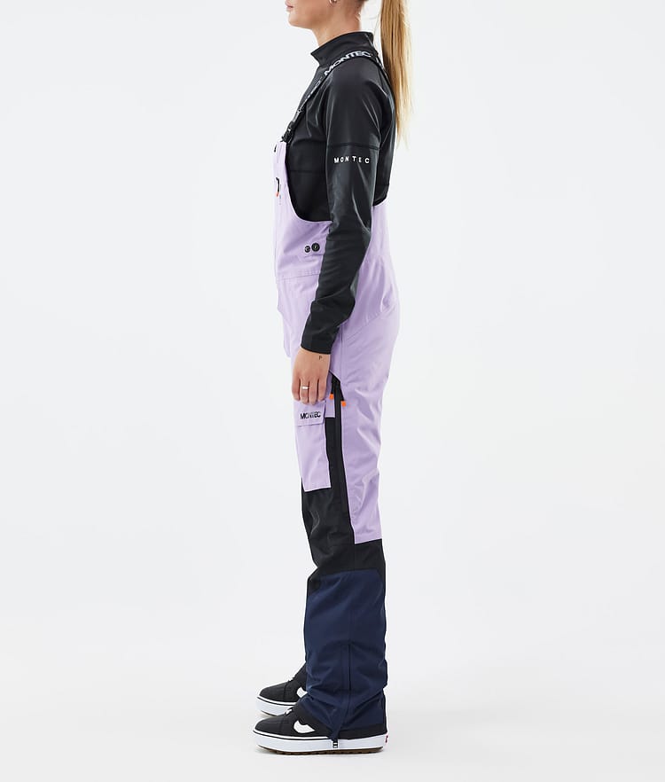 Montec Fawk W Spodnie Snowboardowe Kobiety Faded Violet/Black/Dark Blue, Zdjęcie 3 z 7