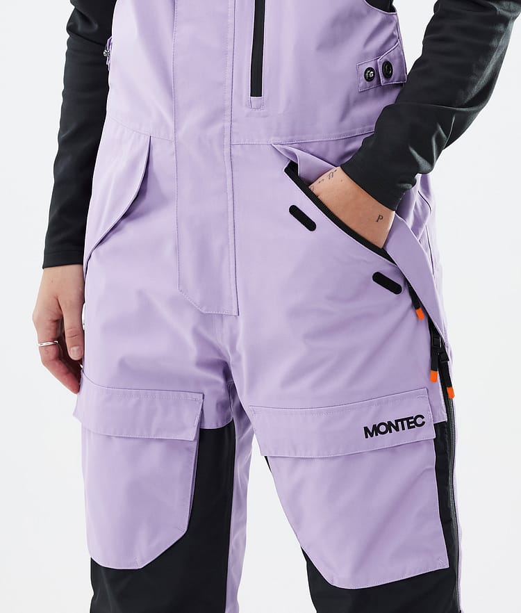 Montec Fawk W Pantaloni Sci Donna Faded Violet/Black/Dark Blue, Immagine 5 di 7