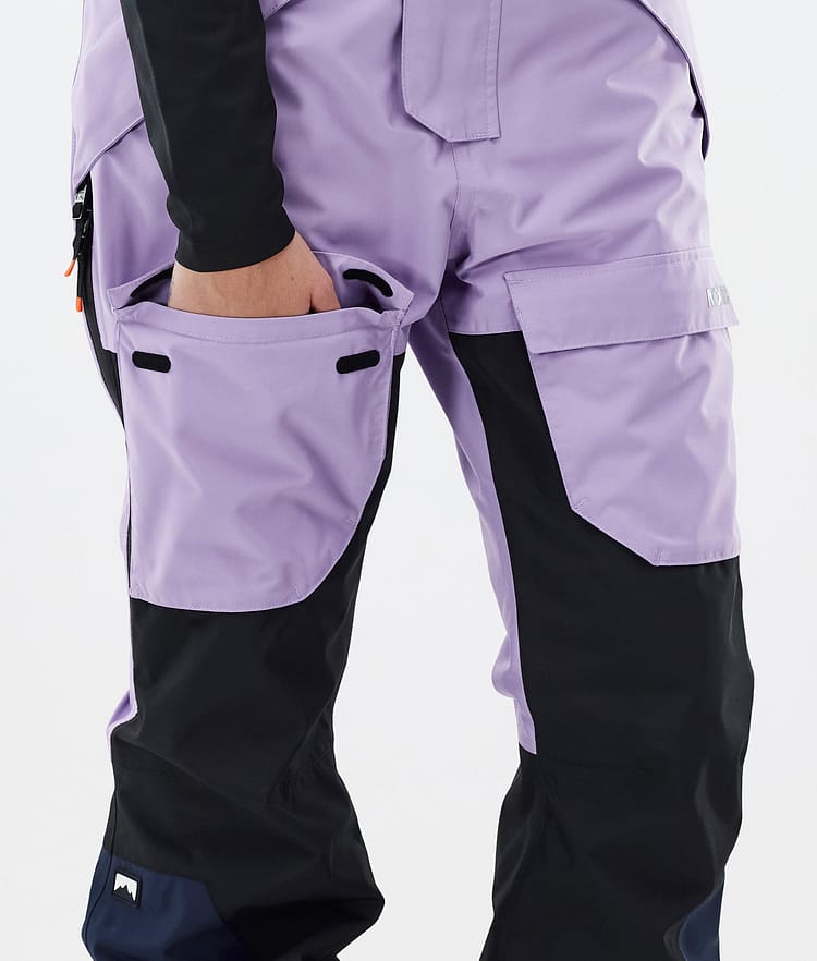 Montec Fawk W Pantalon de Ski Femme Faded Violet/Black/Dark Blue, Image 7 sur 7