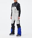 Montec Fawk W Pantaloni Snowboard Donna Light Grey/Black/Cobalt Blue