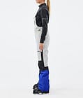 Montec Fawk W Pantalon de Ski Femme Light Grey/Black/Cobalt Blue, Image 3 sur 7