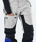 Montec Fawk W Pantalon de Snowboard Femme Light Grey/Black/Cobalt Blue, Image 7 sur 7