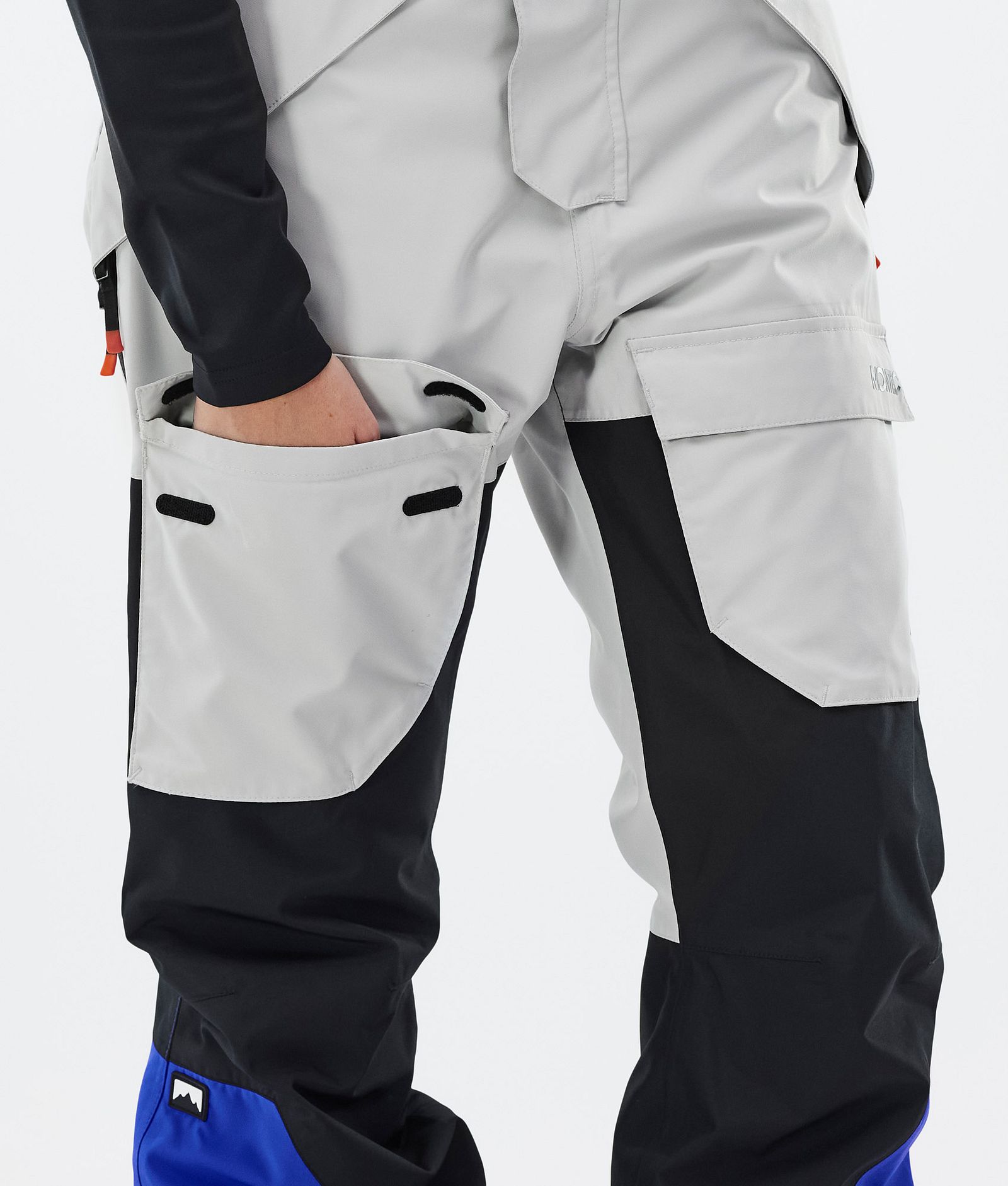 Montec Fawk W Pantaloni Snowboard Donna Light Grey/Black/Cobalt Blue, Immagine 7 di 7