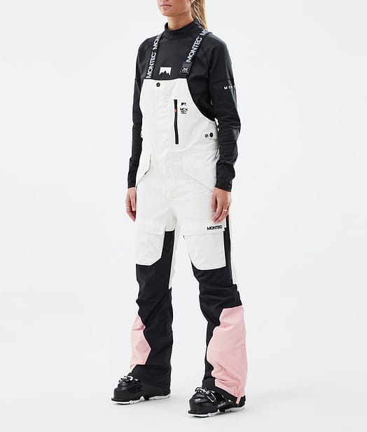 Montec Fawk W Pantaloni Sci Donna Old White/Black/Soft Pink