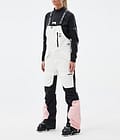 Montec Fawk W Pantalon de Ski Femme Old White/Black/Soft Pink, Image 1 sur 7