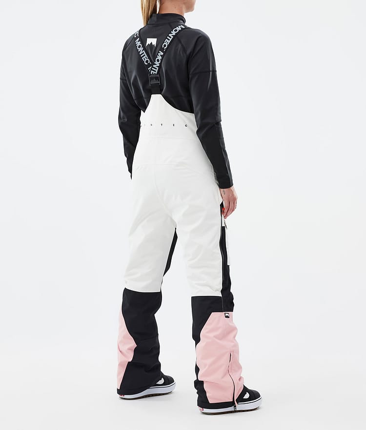 Montec Fawk W Pantalon de Snowboard Femme Old White/Black/Soft Pink, Image 4 sur 7